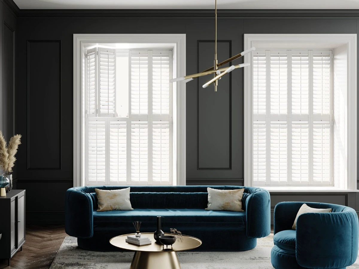 Madison Cloud Real Wood Shutters