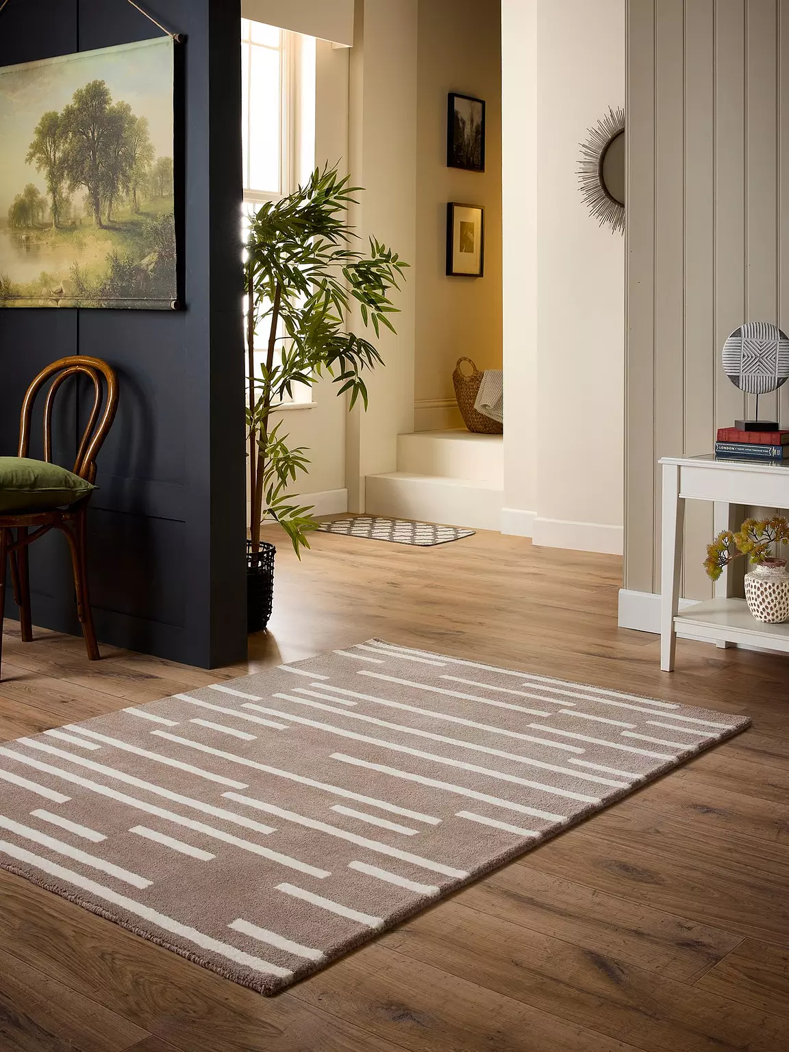 rugs broken stripe