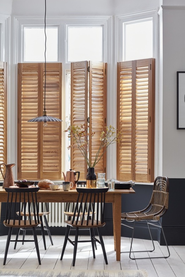 shutters café style in premium teak
